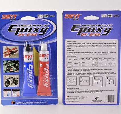 DEYI-E705 3 घंटे उपचार समय 5 किलो उच्च तापमान प्रतिरोध संरचनात्मक इपॉक्सी चिपकने वाला एबी गोंद