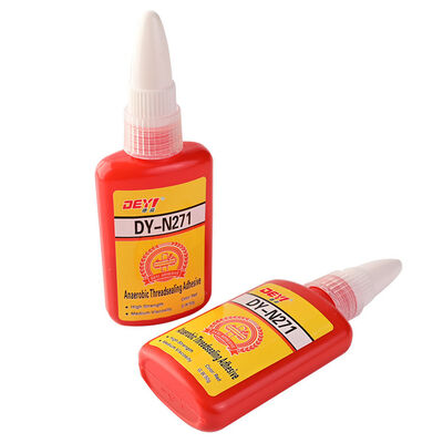 DEYI N271 रेड हाई स्ट्रेंथ स्क्रू गोंद एनानोबिक चिपकने वाला थ्रेडलॉकर