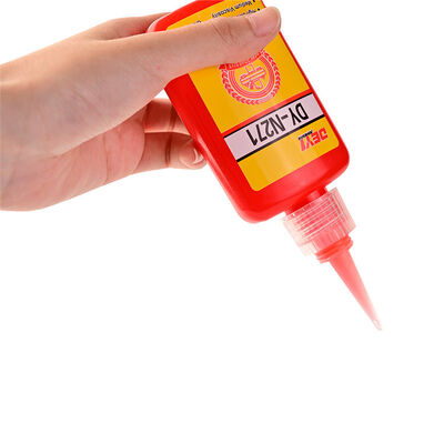 DEYI N271 रेड हाई स्ट्रेंथ स्क्रू गोंद एनानोबिक चिपकने वाला थ्रेडलॉकर