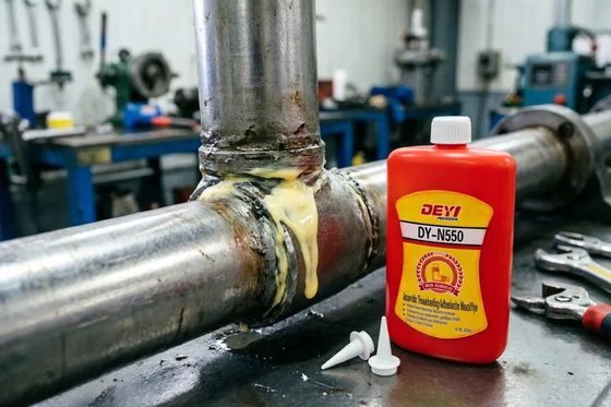 DEYI DY-N550 उच्च तापमान और तेल प्रतिरोधी धागा सीलेंट - एनेरोबिक गैस्केट प्रतिस्थापन चिपकने वाला गोंद