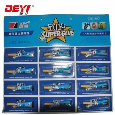 Industrial Strength 502 Super Glue (12 Pcs x 3g) | Fast Curing Adhesive for Various Surfaces Manufacturer