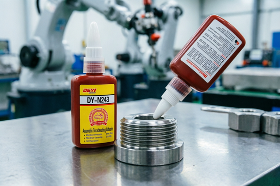 High Temp Oil Resistant Thread Sealing Adhesive DEYI DY-N243 Anaerobic Glue for Stainless Steel